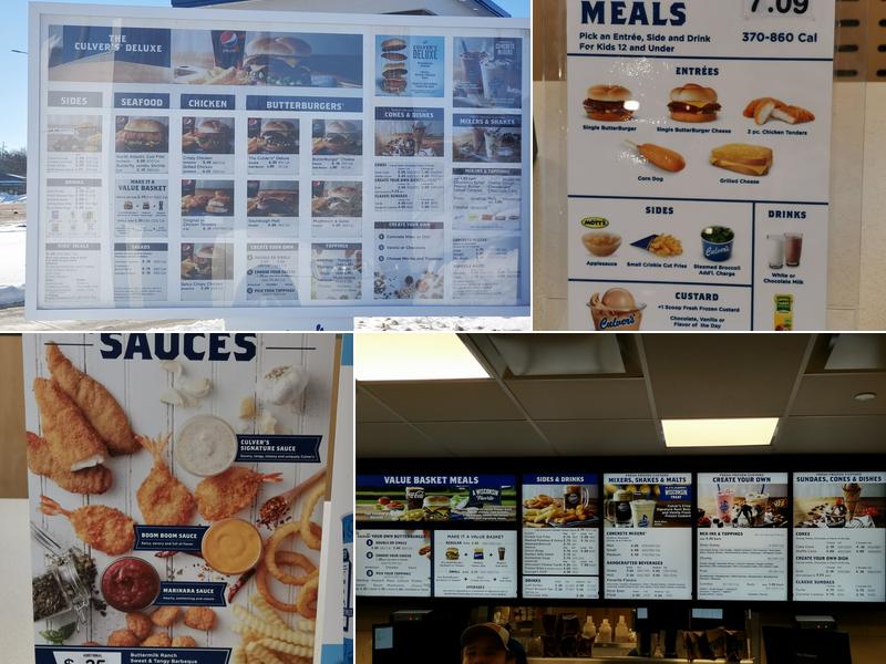 Culver’s Menu