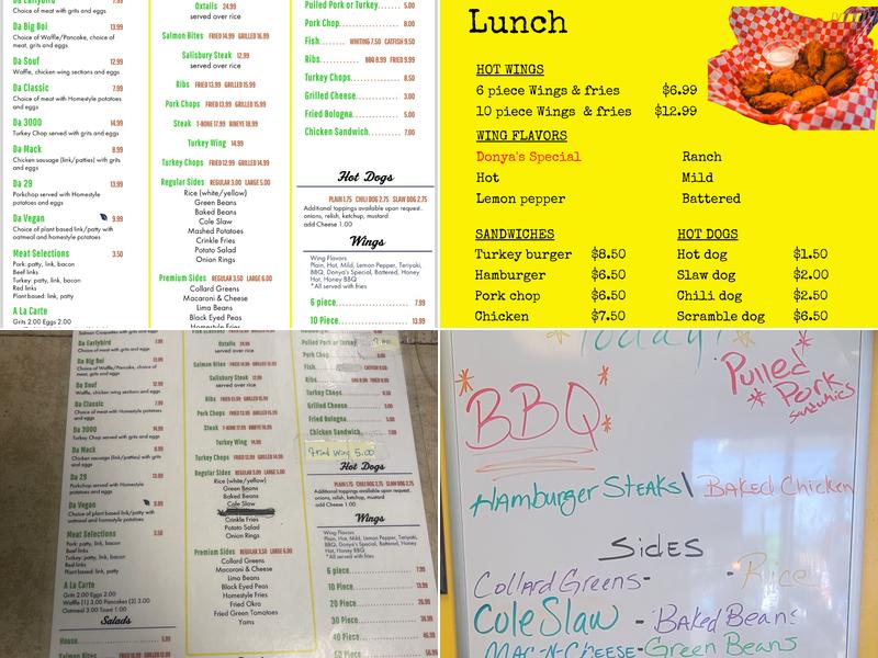 Donya's Kitchen Menu