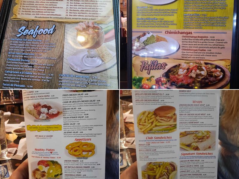 Los Patios Mexican Restaurant Menu