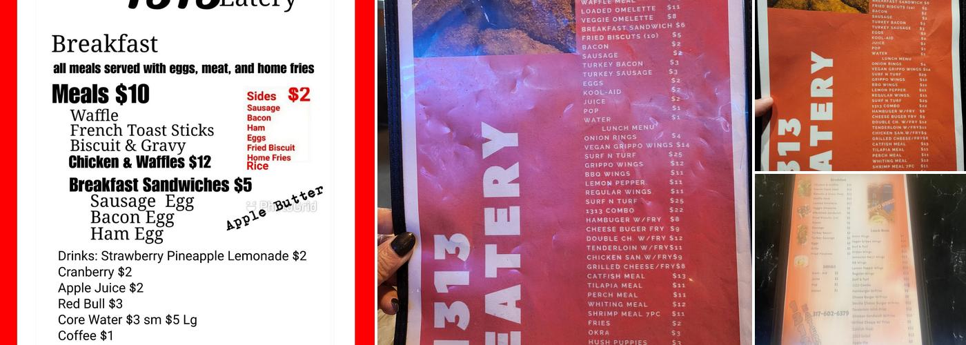 1313 Eatery / 1313 Market Menu