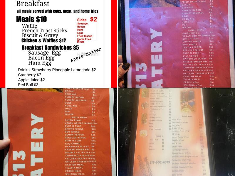 1313 Eatery / 1313 Market Menu