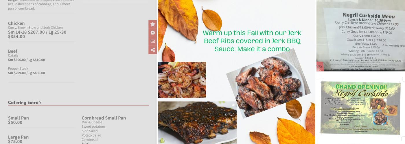 Negril Curbside Menu