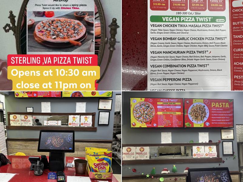 Pizza Twist Menu