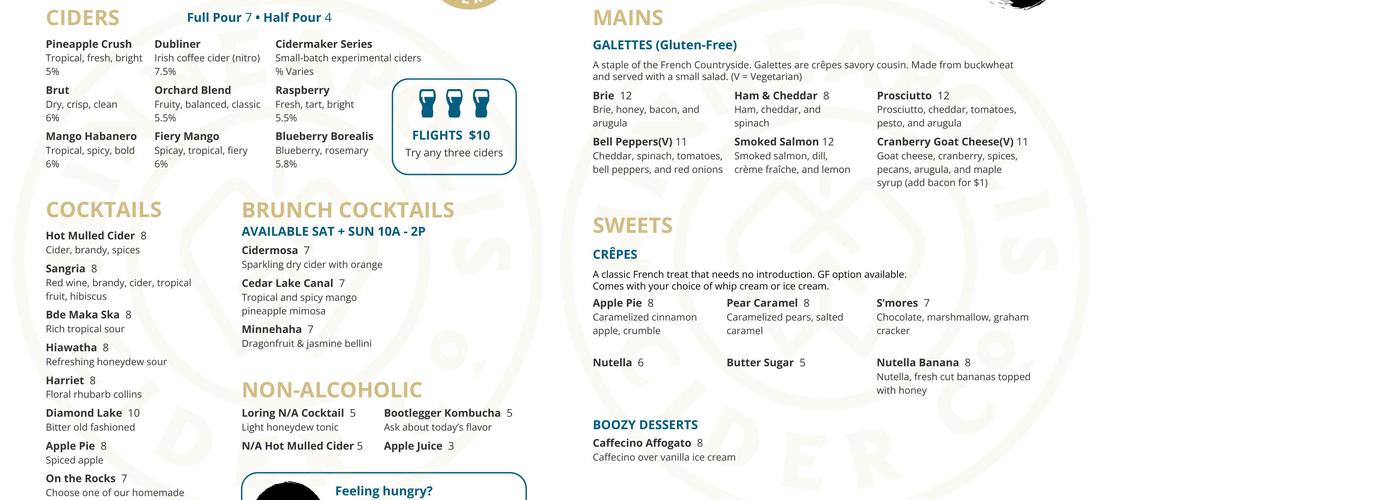 Breizh Crêperie Menu