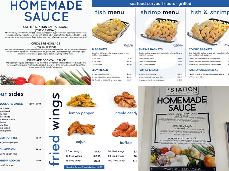 The Station Seafood Company Menu