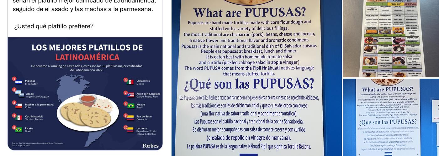 El Arco PUPUSAS Restaurant Menu