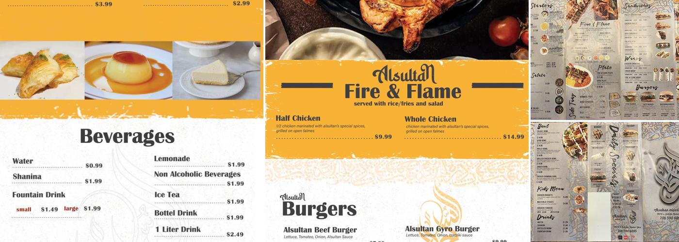 Alsultan mixed grill Menu