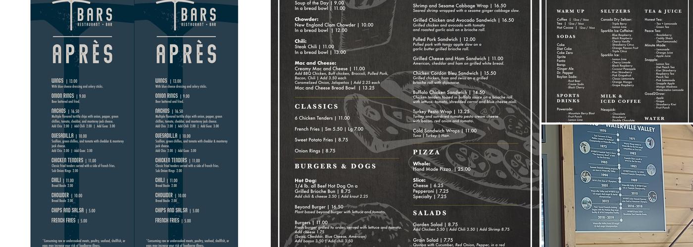 Freestyle Lounge Menu