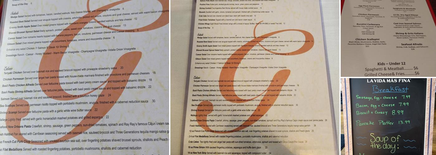 Gibson's Midway Menu