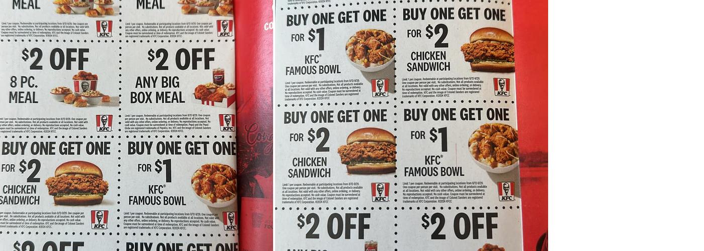 KFC Menu