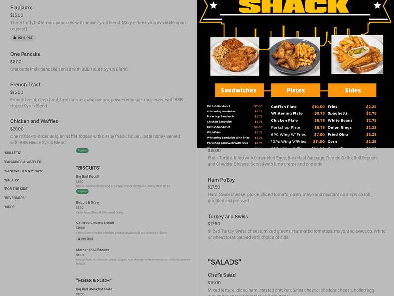 Los' Legendary Kitchen Menu