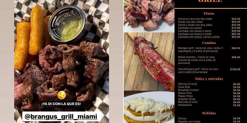 Brangus grill Menu