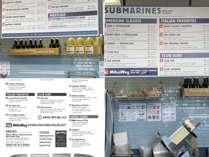 Jersey Mike's Subs Menu