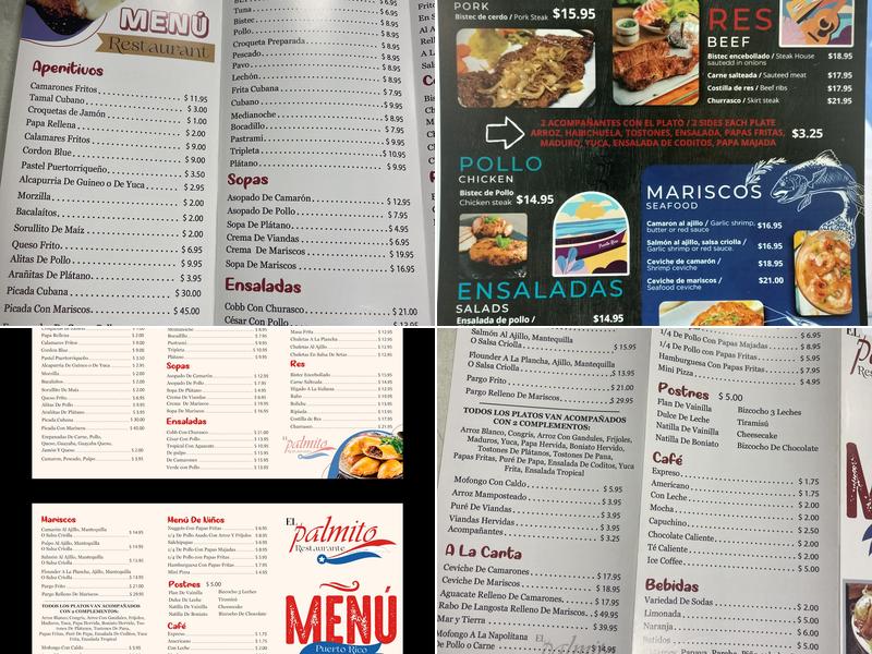 Blue Lighthouse Menu