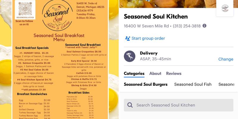 Seasoned Soul Kitchen & Catering Menu