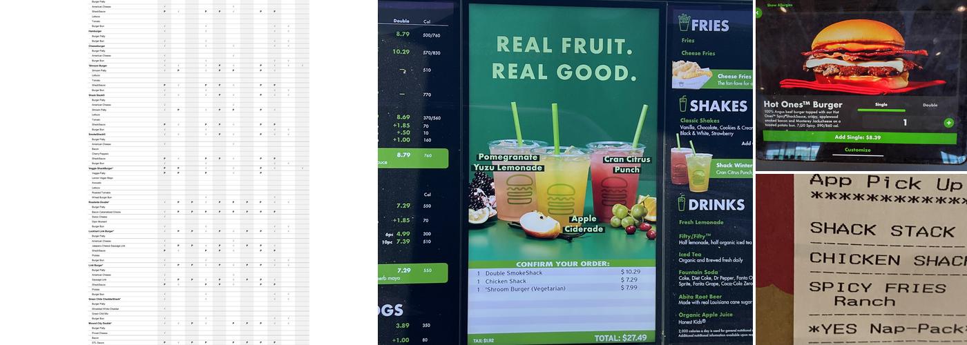 Shake Shack Maple Grove Menu