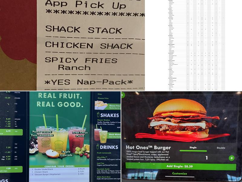 Shake Shack Maple Grove Menu