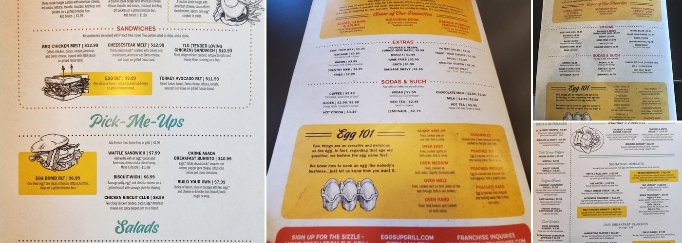 Eggs Up Grill Menu