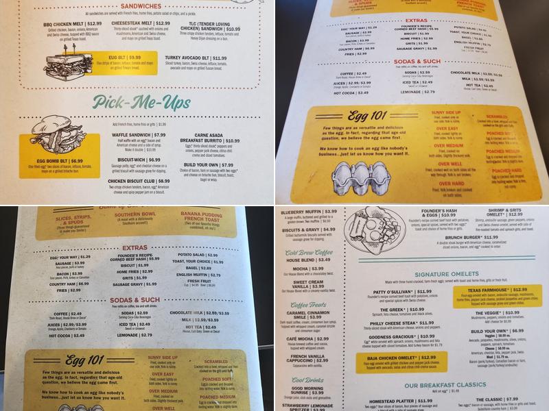 Eggs Up Grill Menu
