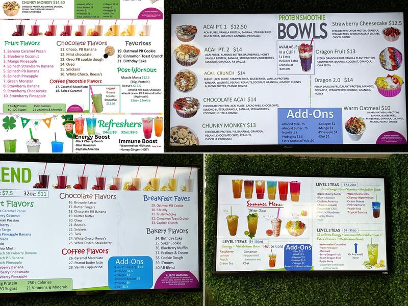 Blend Oak Forest Menu