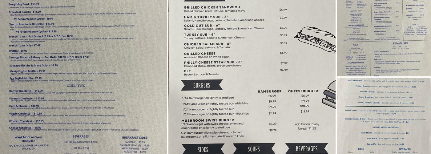 Compass Cafe & Store Menu