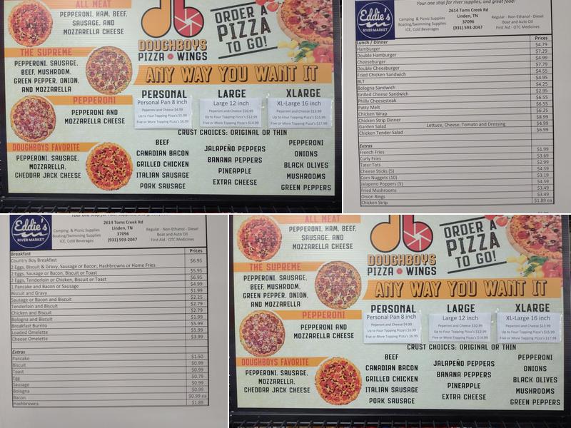 Eddie’s River market Menu