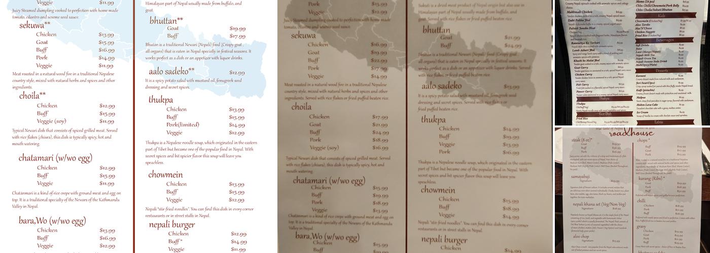 RoadHouse Momo & Grill Menu