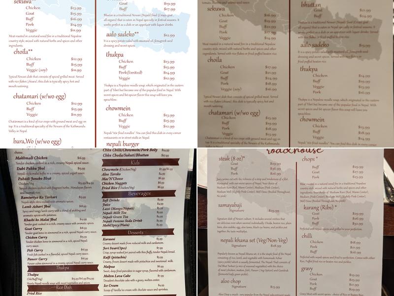 RoadHouse Momo & Grill Menu