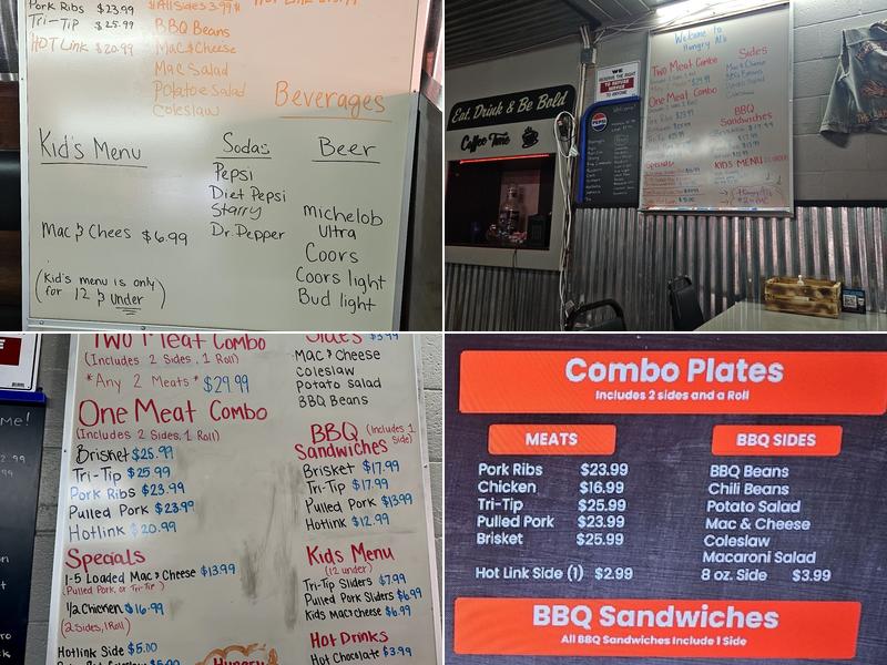 Hungry Al's BBQ Menu
