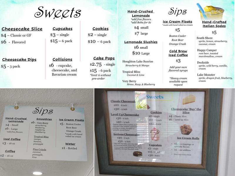 TJ Loopie's Sips N' Sweets Menu