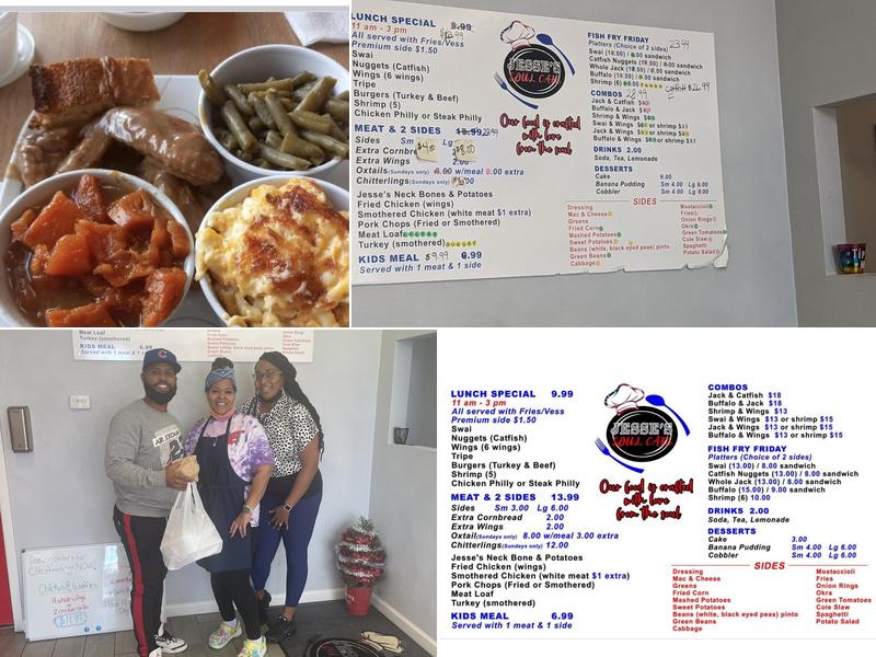 Jesse's Soul Cafe Menu