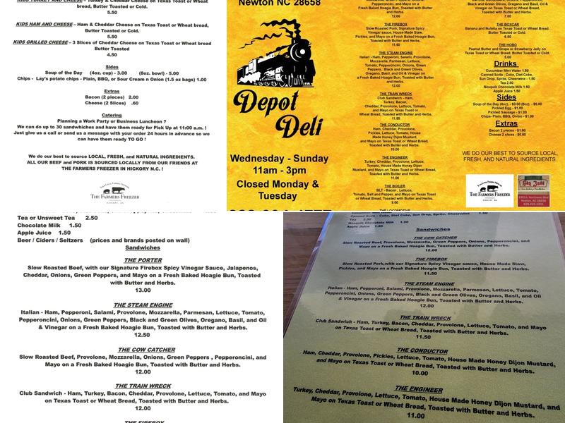 Depot Deli Menu