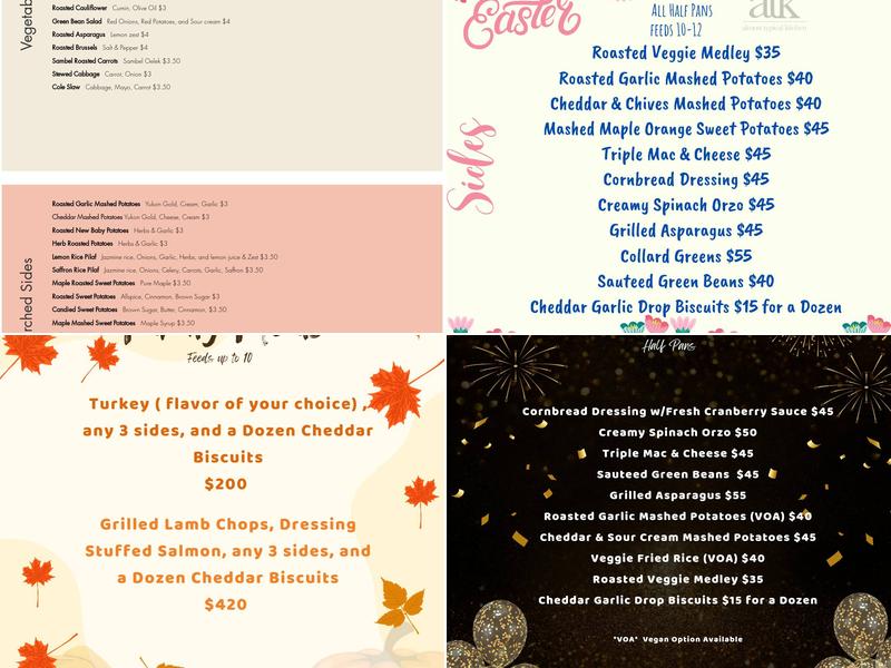 Almost Typical kitchen Menu