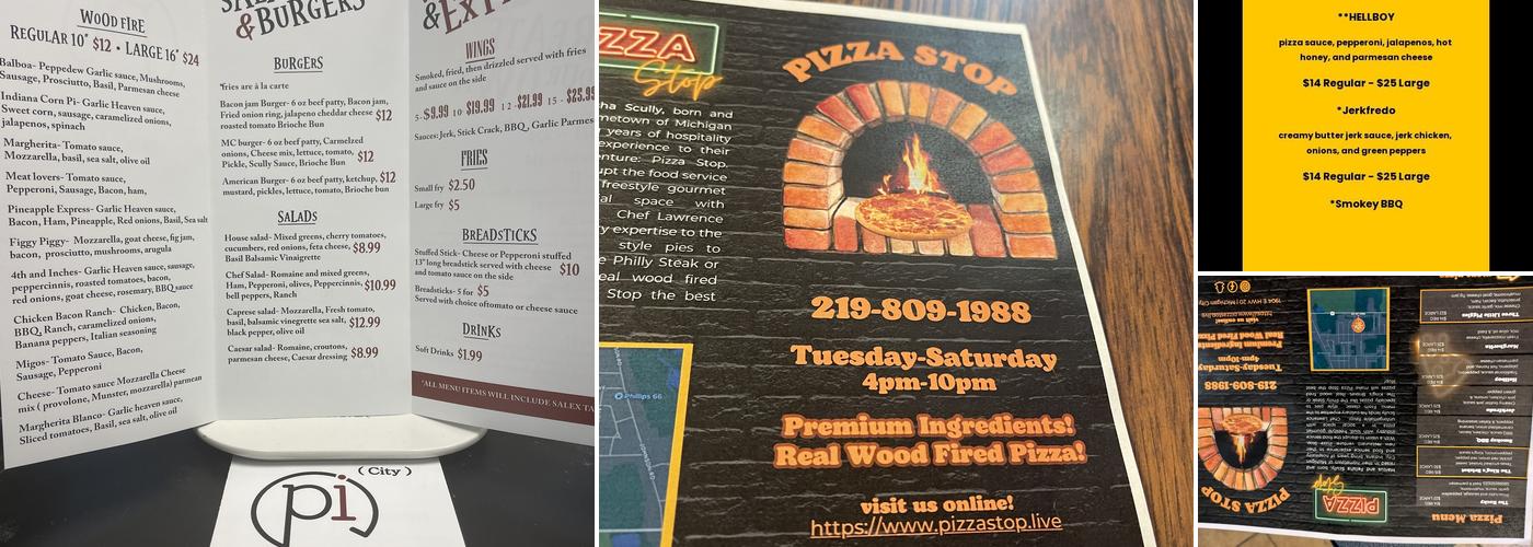 Pizza Stop Menu