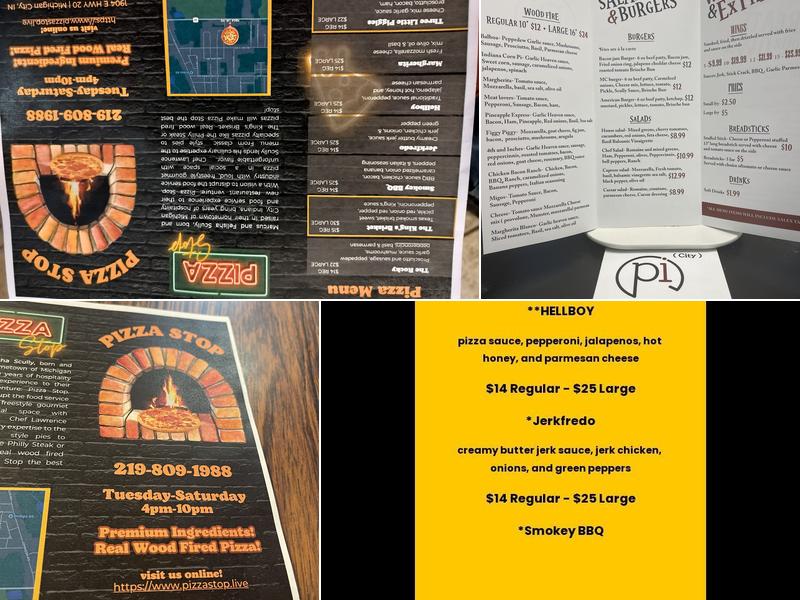 Pizza Stop Menu