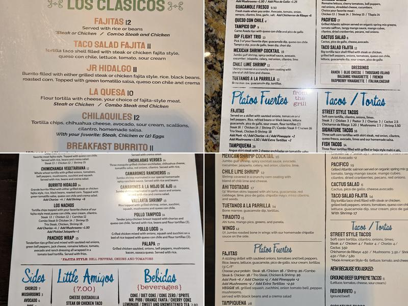 Don Jose's Mexican Grill & Cantina Menu