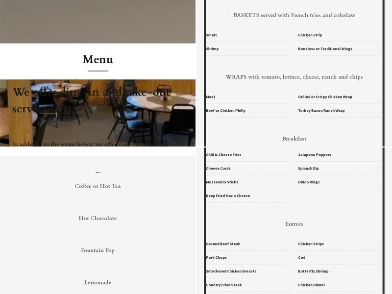 Conlay's Cafe Menu
