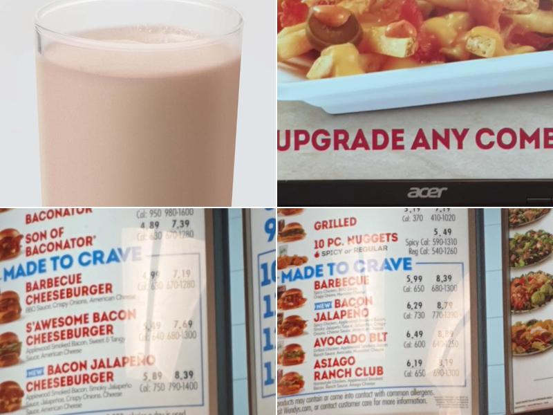 Wendy's Menu