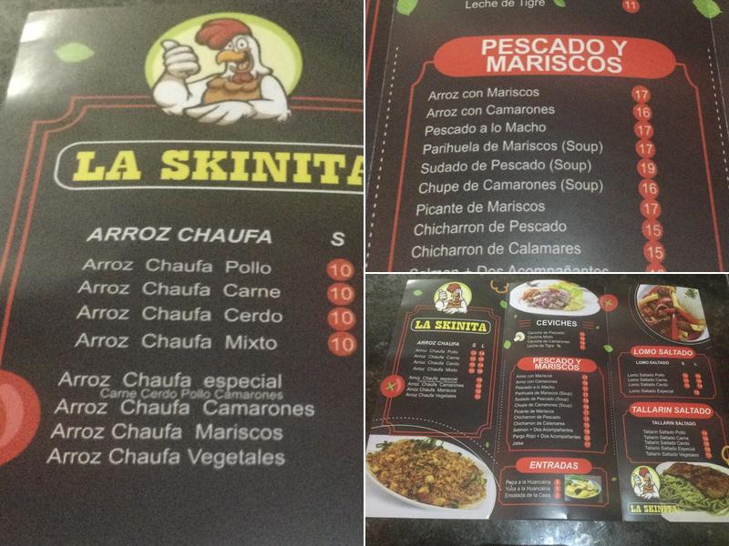La Skinita Peruvian Restaurant Menu