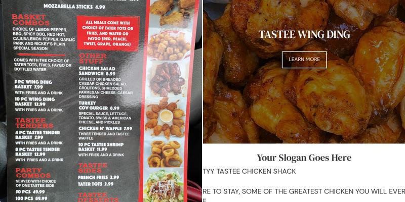 PRETTYY TASTEE CHICKEN LLC Menu