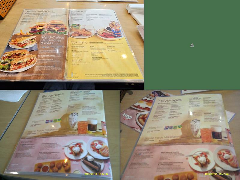 IHOP Menu