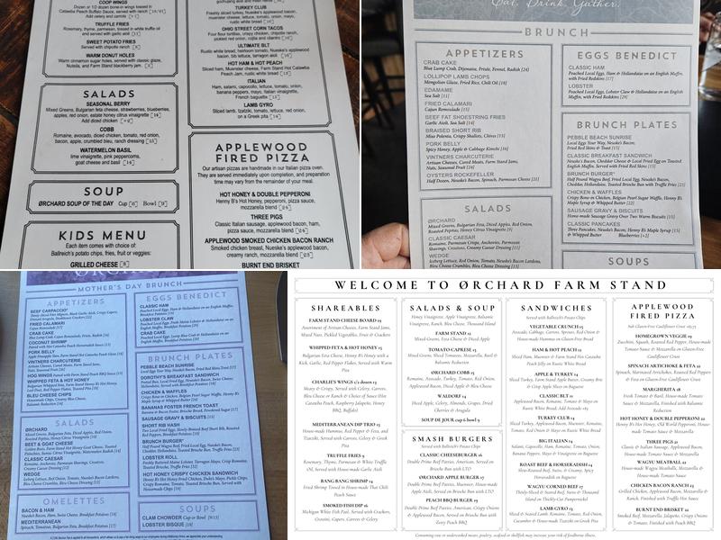 Ørchard Farm Stand Menu