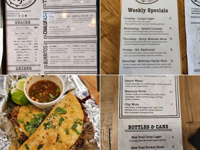 Fourth Taco Menu