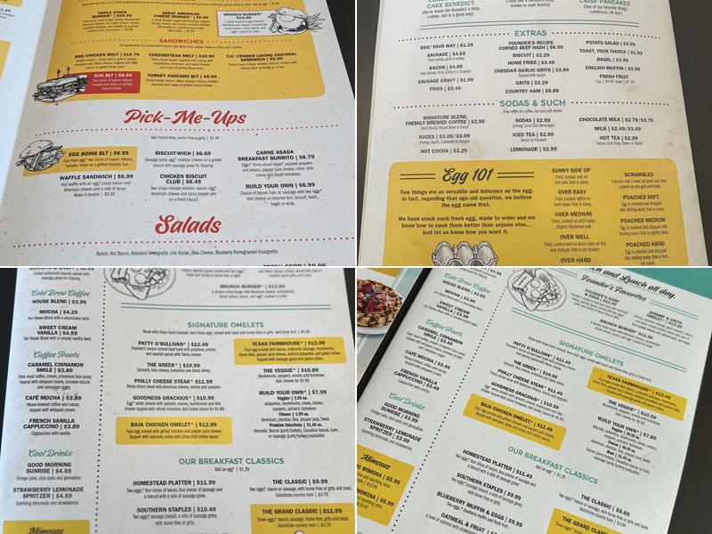 Eggs Up Grill Menu
