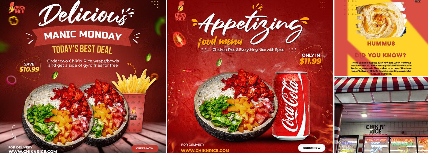 Chik' N Rice Halal Menu