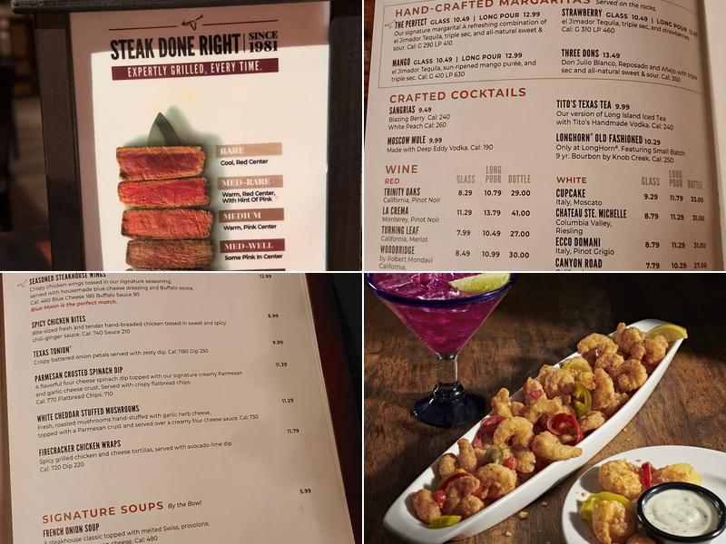 LongHorn Steakhouse Menu
