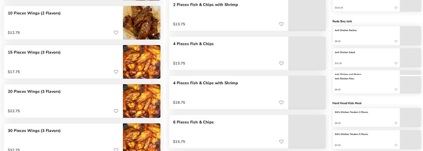 Chicago Wingz Around the World Menu