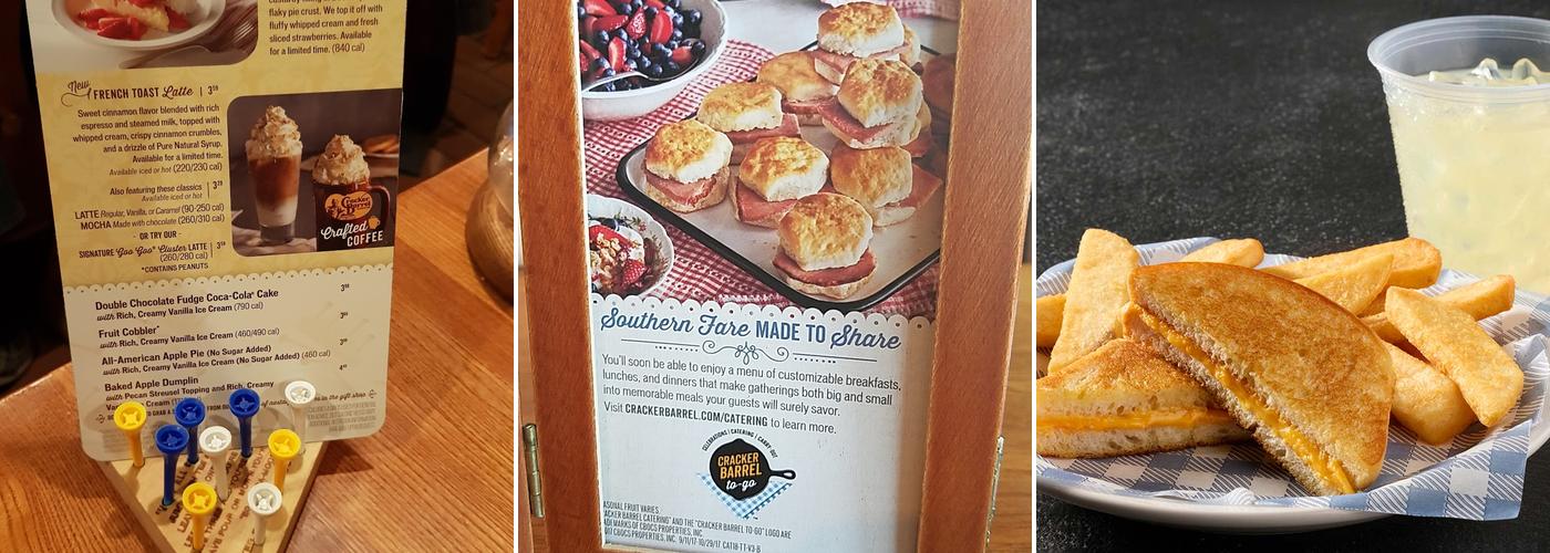 Cracker Barrel Old Country Store Menu