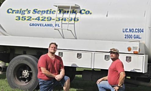 Craig's Septic Tank Co 14607 Mascotte Empire Rd, Groveland Florida 34736