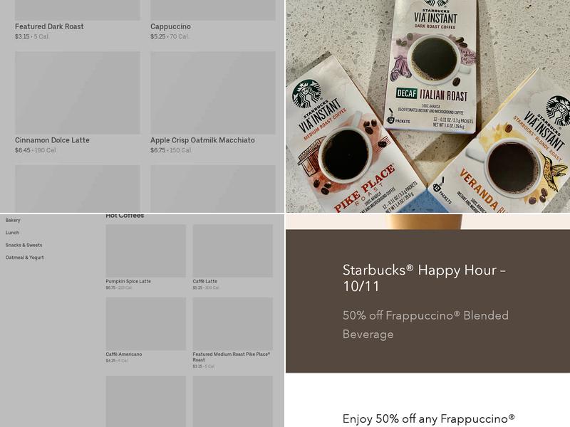 Starbucks Menu